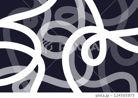 Abstract overlap curvy lines background. 124505973