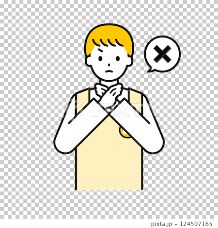 Upper body pose_simple male nursery teacher 14 124507165