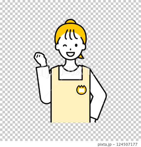 Upper body pose_simple nursery teacher woman 05 124507177