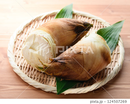 今朝おばあちゃんが採ってきてくれた竹の子 124507269