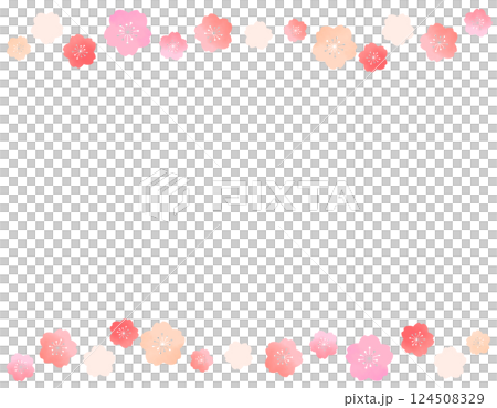 Spring-like and cute cherry blossom frame material 6 124508329