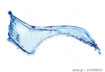 Water splash on white Water splash on white 124509415
