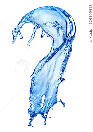 Water splash on white 124509418