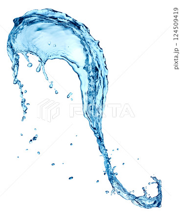 Water splash on white 124509419