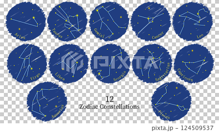 12星座のベクターイラスト 124509537
