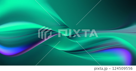 Colorful swirls blend harmoniously across a smooth surface, showcasing a captivating abstract design that evokes feelings of motion and creativity. 124509556