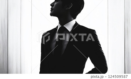 ビジネスマンのシルエット ビジネスマンのシルエット 124509587