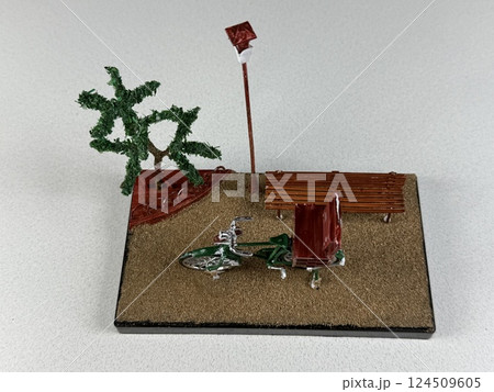 移動販売車のプラモデル作り 124509605