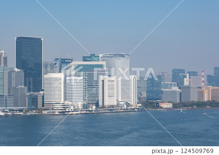 レインボーブリッジから竹芝方面を見た風景 レインボーブリッジから竹芝方面を見た風景 124509769