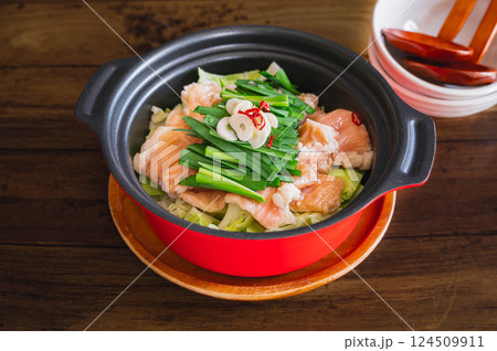 家庭料理 モツ鍋 家庭料理 モツ鍋 124509911