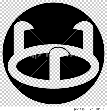 這是一個家族徽章。它被稱為「石籠地方吹簫」。 124510594