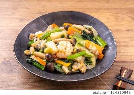 シーフードと野菜の中華あん シーフードと野菜の中華あん 124510948