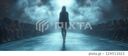 ドレスを着たファッションモデル ドレスを着たファッションモデル 124511021