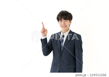 ビジネス 男性 指差し ビジネス 男性 指差し 124511208