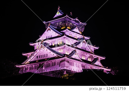 大阪城ライトアップ 大阪城ライトアップ 124511759