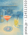 バータイムの余韻　―グレープフルーツカクテルとレモンソーダが彩る静かなカウンター 124511910