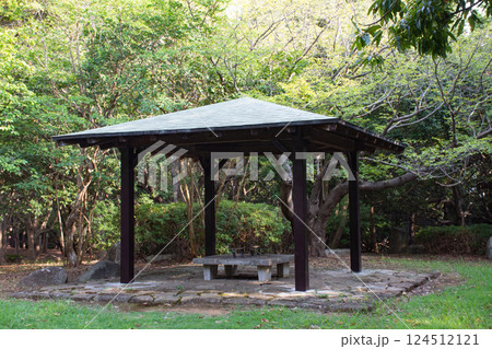 公園の東屋 公園の東屋 124512121