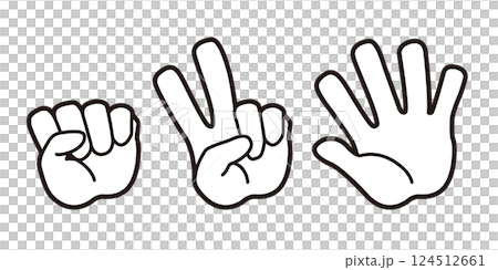 石頭剪刀布組合左手版 石頭剪刀布組合左手版 124512661