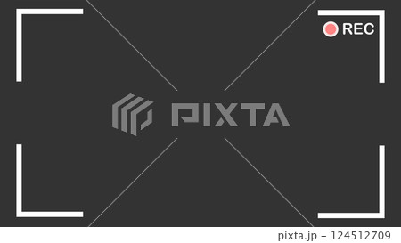 動画・録画・Recのフレーム　真っ暗なの画面 124512709