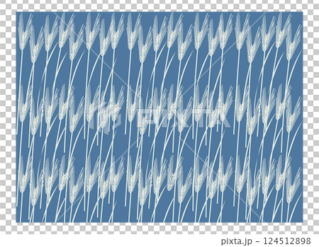 麥穗圖案3 藍色底色 麥穗圖案3 藍色底色 124512898