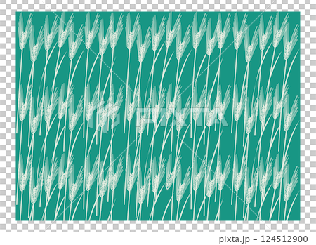 麥穗圖案3，藍色底色 124512900