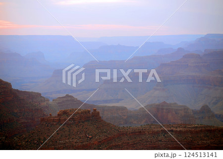 Hazy Sky Day At The Grand Canyon Arizona Hazy Sky Day At The Grand Canyon Arizona 124513141