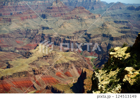 Hazy Sky Day At The Grand Canyon Arizona 124513149