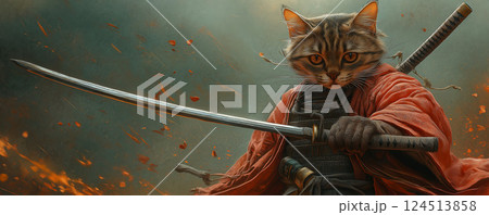 武士ねこ 124513858