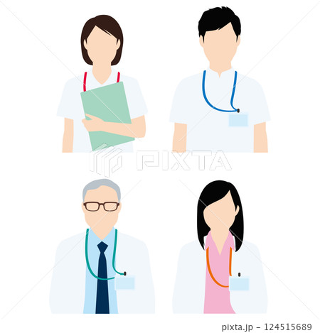 人物シルエット㉑ 人物シルエット㉑ 124515689