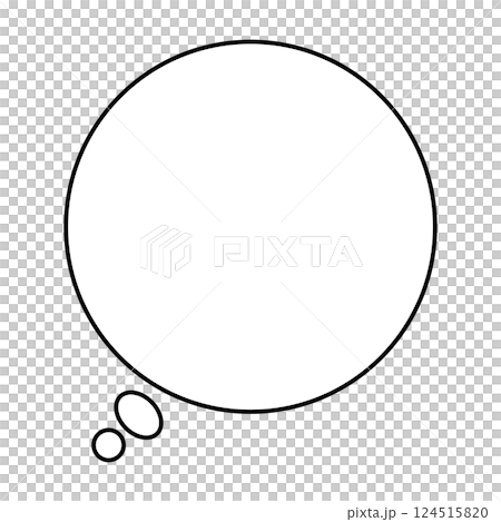 Simple speech bubble illustration circle 124515820