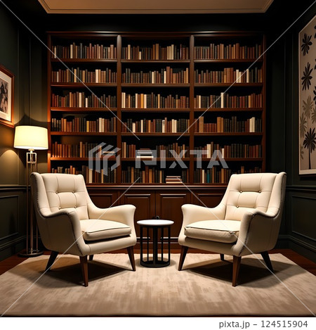 落ち着いた雰囲気の対談室 124515904