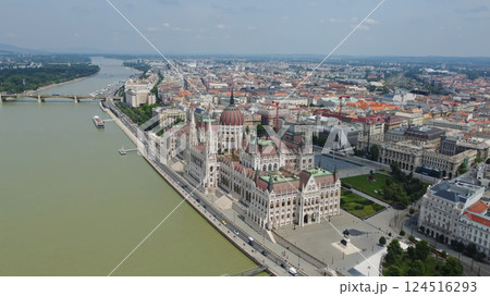Budapest city and Danube river Budapest city and Danube river 124516293