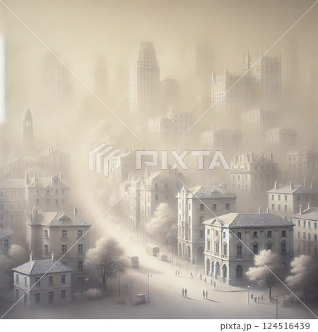 ミルク色の街 124516439