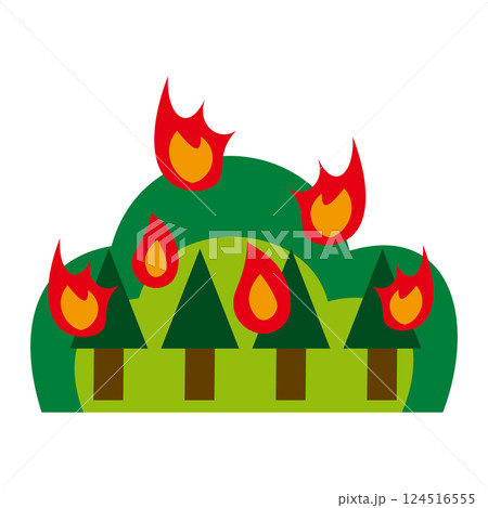 山林火災イメージ 山林火災イメージ 124516555