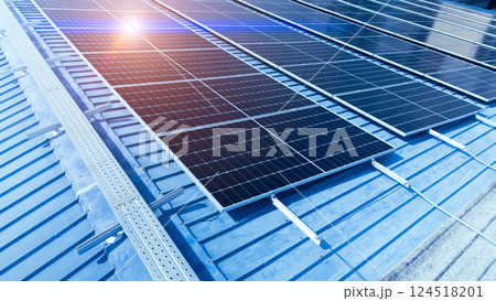 Solar cell or Solar Panel Modern technology for energy revolution, Alternative power source. 124518201