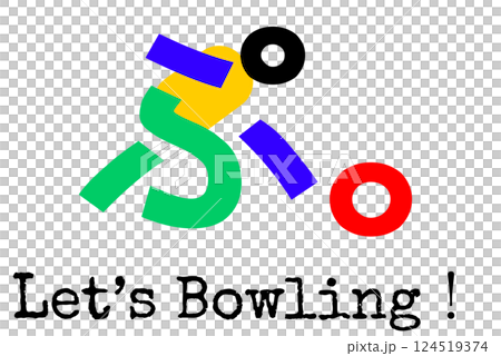 Let's Bowling!文字ロゴ_カラー Let's Bowling!文字ロゴ_カラー 124519374