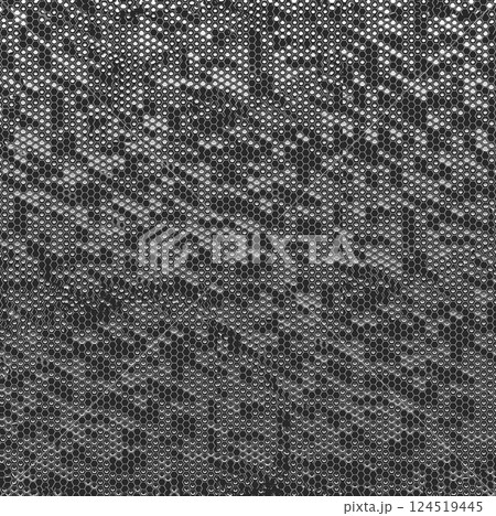 Grey surface with a fine honeycomb pattern 124519445