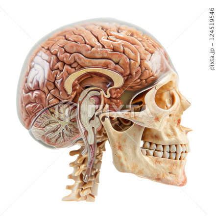 Cross-section of Human Brain 124519546