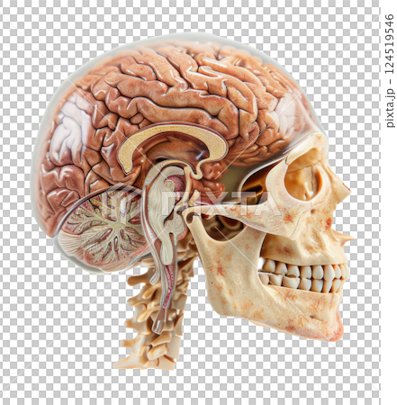 Cross-section of Human Brain 124519546
