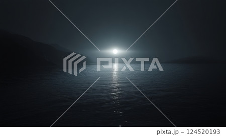 Complete Blackness With A Single Faint Light. Dark Waters and the Pale Moon 124520193