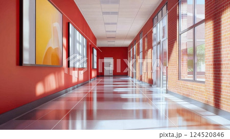 Classical Art Gallery With Renaissance Paintings 124520846