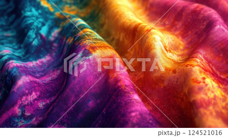 Abstract Art Piece Inspired By Tie-Dye 124521016
