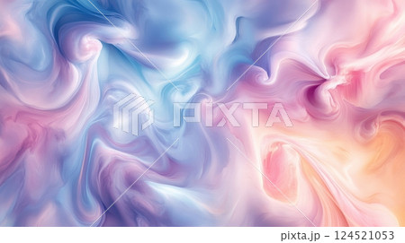 Abstract Swirls Of Pastel Clouds Mimicking Marble Abstract Swirls Of Pastel Clouds Mimicking Marble 124521053