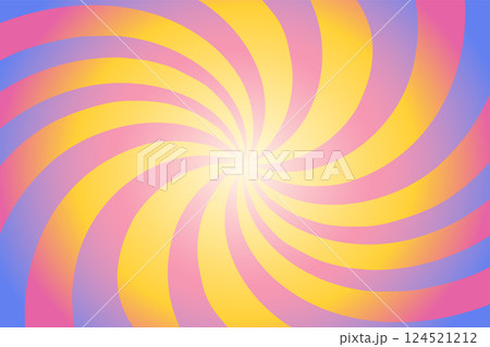 Vector retro abstract background in vintage style. Vintage swirl abstract background in 1970s style. 124521212