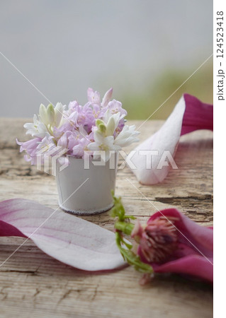 ピンクの花 124523418