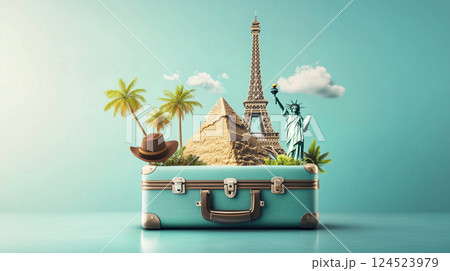 海外旅行のイメージ　 124523979