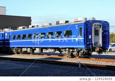 国鉄時代を彷彿とさせる車庫の風景… 南栗橋車両管区に停留する14系客車・ドリームカー 124524020