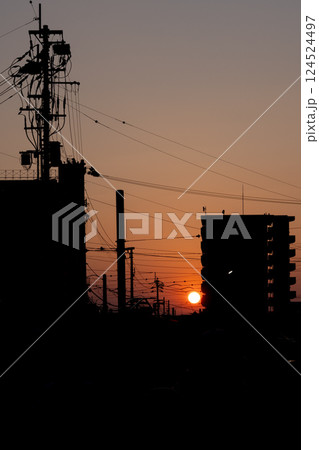 沈む夕日 沈む夕日 124524497