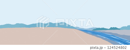 a landscape with rivers, fields, and mountains a landscape with rivers, fields, and mountains 124524802