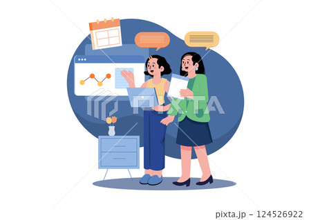 The Advertising Team is Talking About a Marketing Campaign 124526922